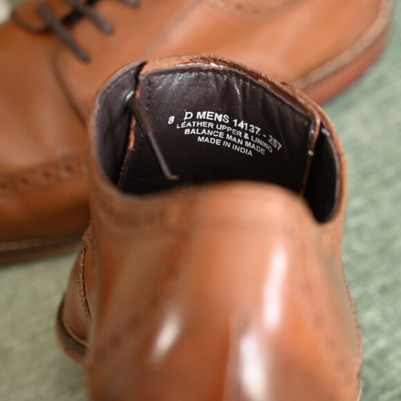 Florsheim Wingtip Oxford - Saddle Tan - Picture 6 of 6